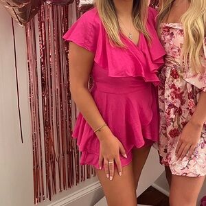 Hot Pink Romper